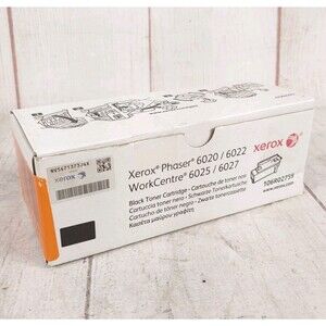 Xerox Phaser 6020/6022 WorkCentre 6025/6027 Black Toner 106R02759 - NEW OPEN BOX